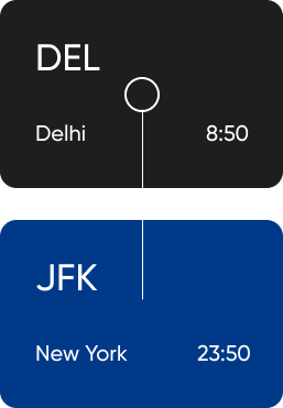 DEL to JFK